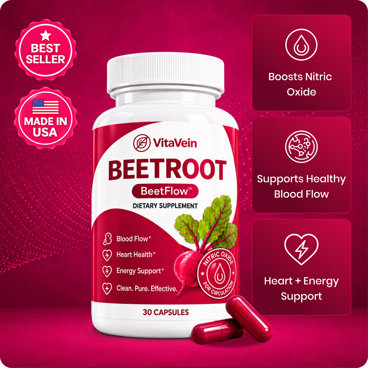 VitaVein Beetroot Capsules